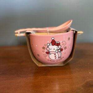 Hello Kitty Christmas Ramen Bowl Set